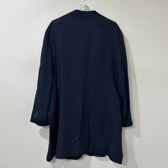 AKA Eddie Bauer Vtg Women 18 Tall Blue Wool Blazer Jacket & Classic Trousers Set - Picture 5 of 11